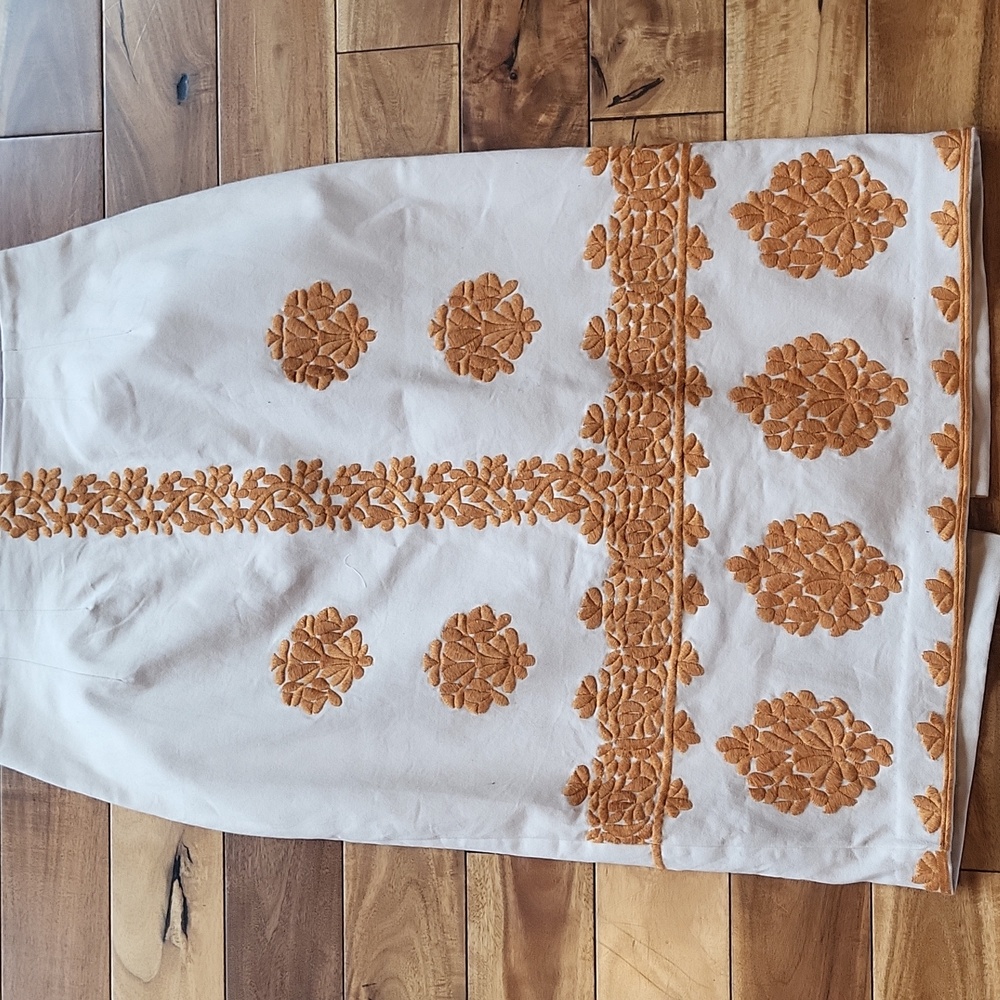 Anthropologie Verona Embroidered Pencil Skirt - Picture 3 of 5